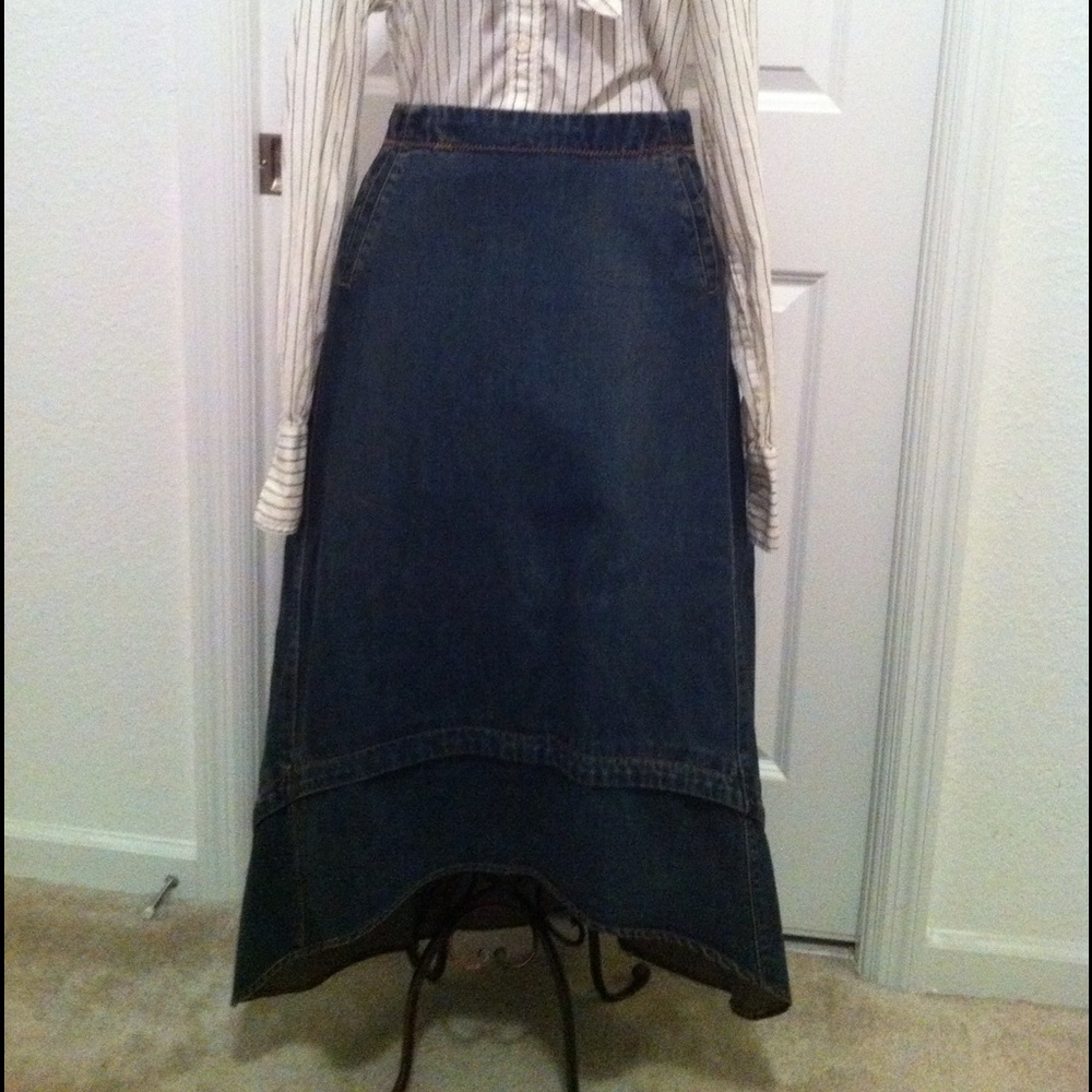 GAP Long Denim Skirt